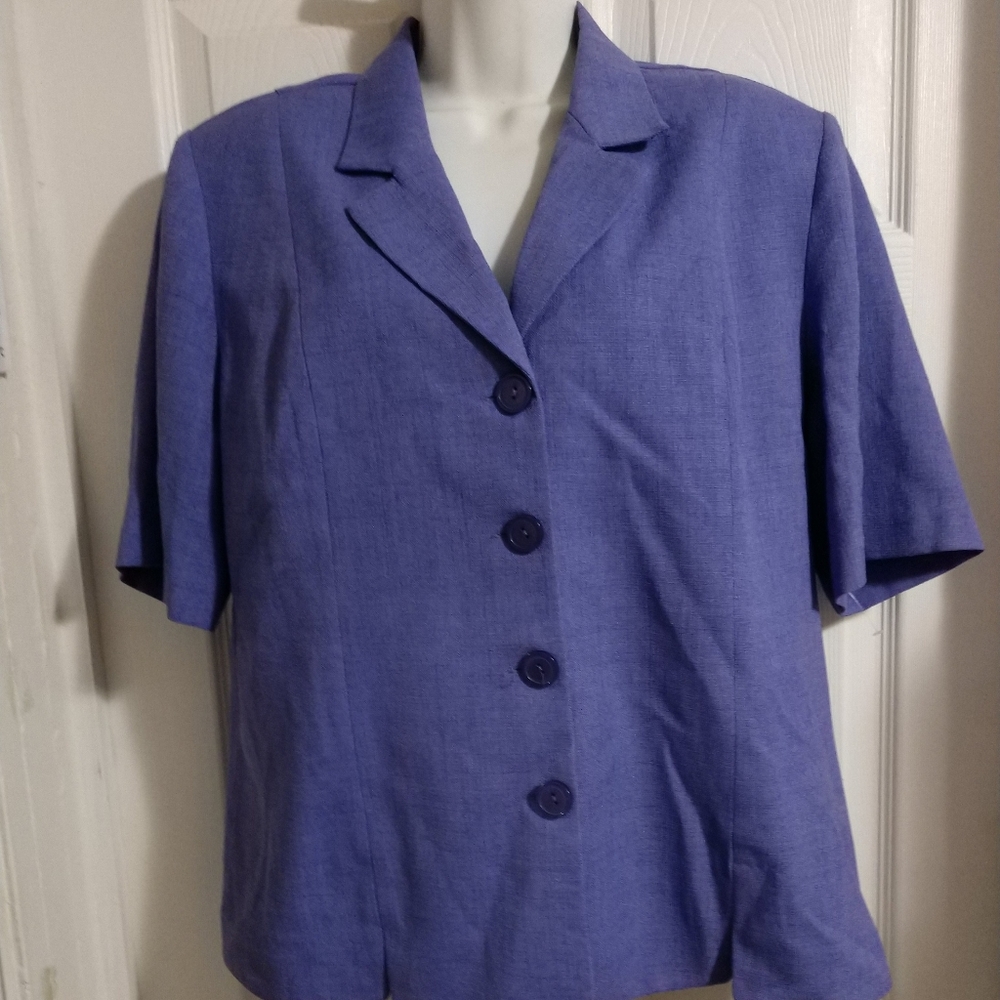 NEW WITH TAGS Suit Jacket by Nikki Lightweight Short Sleeves Size 14